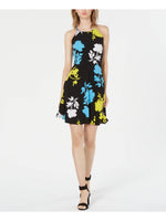 Bar III Womens Black Floral Sleeveless Dress Above The Knee XXLarge - iMart Shop